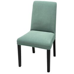 Стул Ikea Bergmund (Черный/Люнген Светло-зеленый)