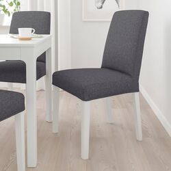 Scaun Ikea Bergmund/Gunnared (Alb/Gri)