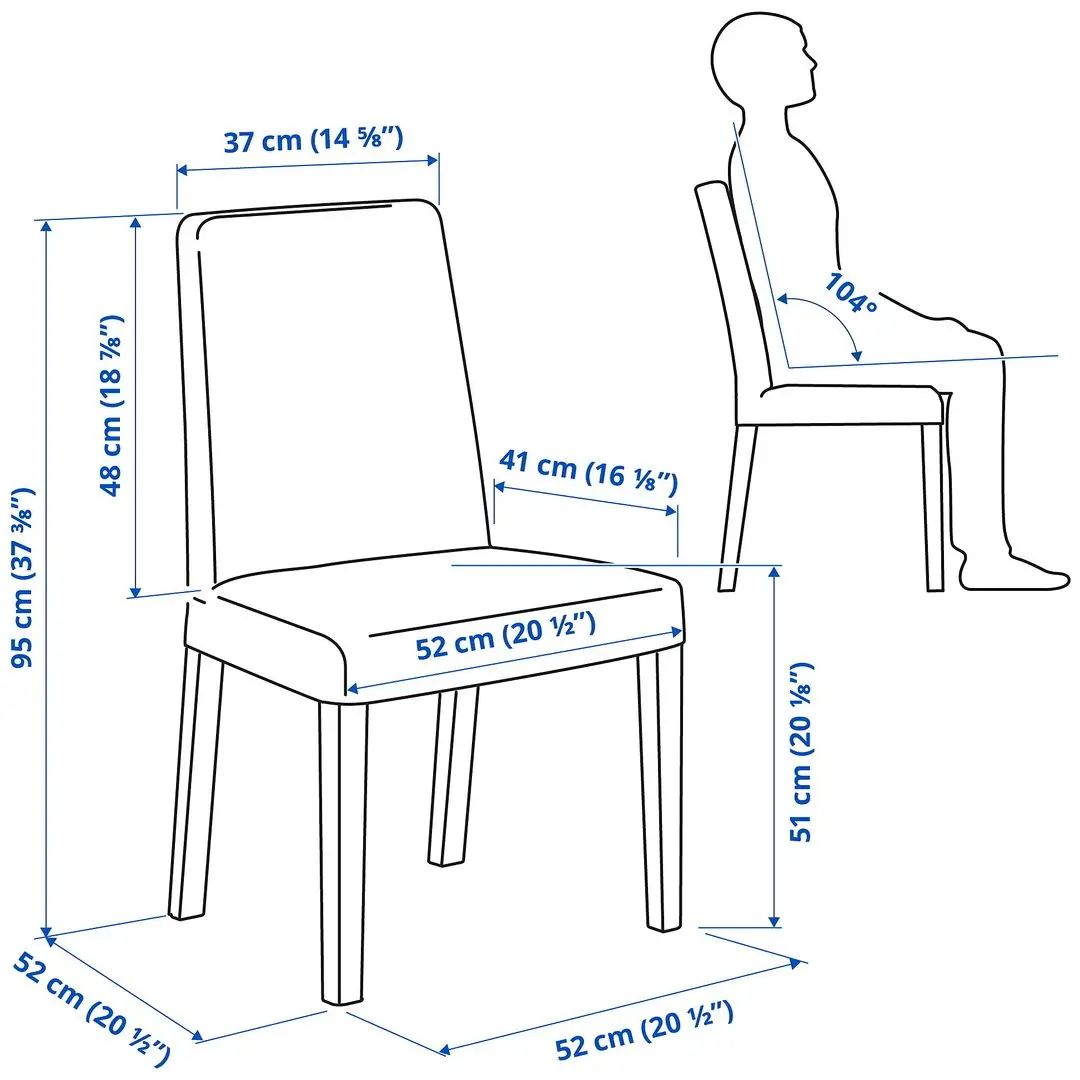 Scaun Ikea Bergmund/Hallarp (Aspect Stejar/Bej)