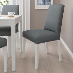 Scaun Ikea Bergmund/Nykvarn (Alb/Gri)