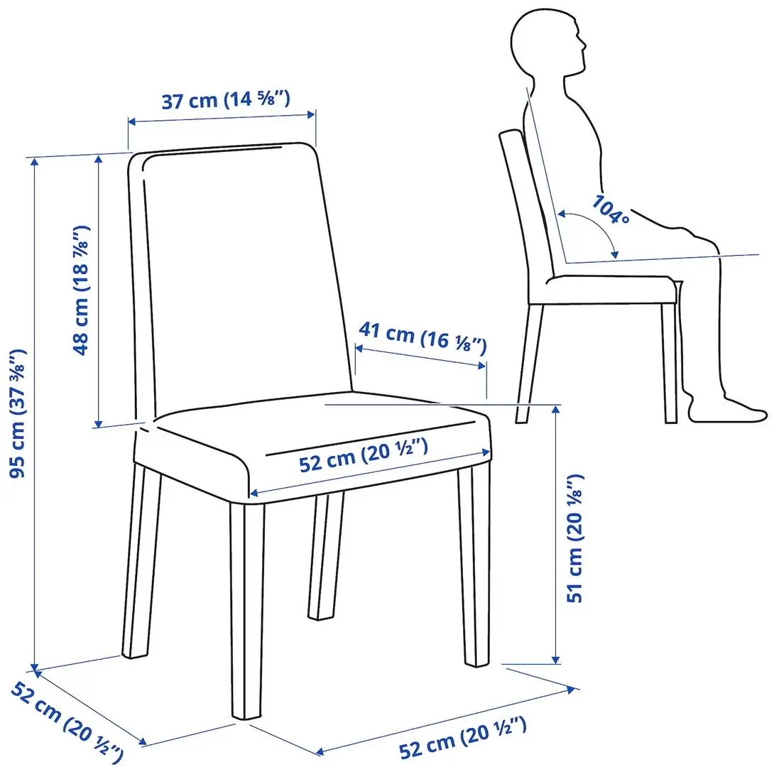 Scaun Ikea Bergmund/Nykvarn (Alb/Gri)