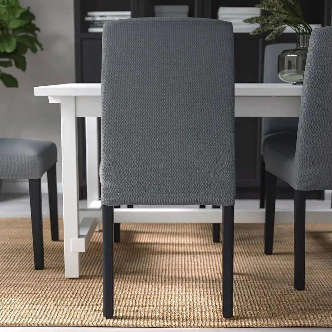 Scaun Ikea Bergmund/Nykvarn (Negru/Gri)