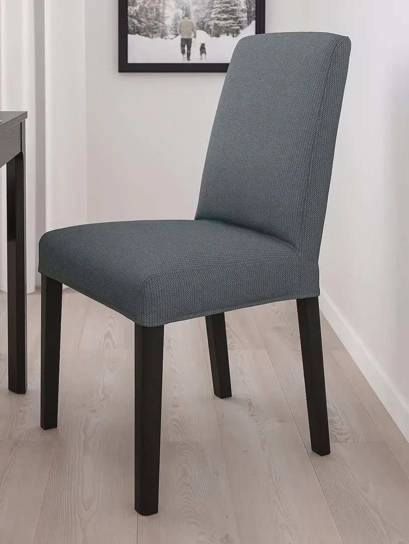 Scaun Ikea Bergmund/Nykvarn (Negru/Gri)