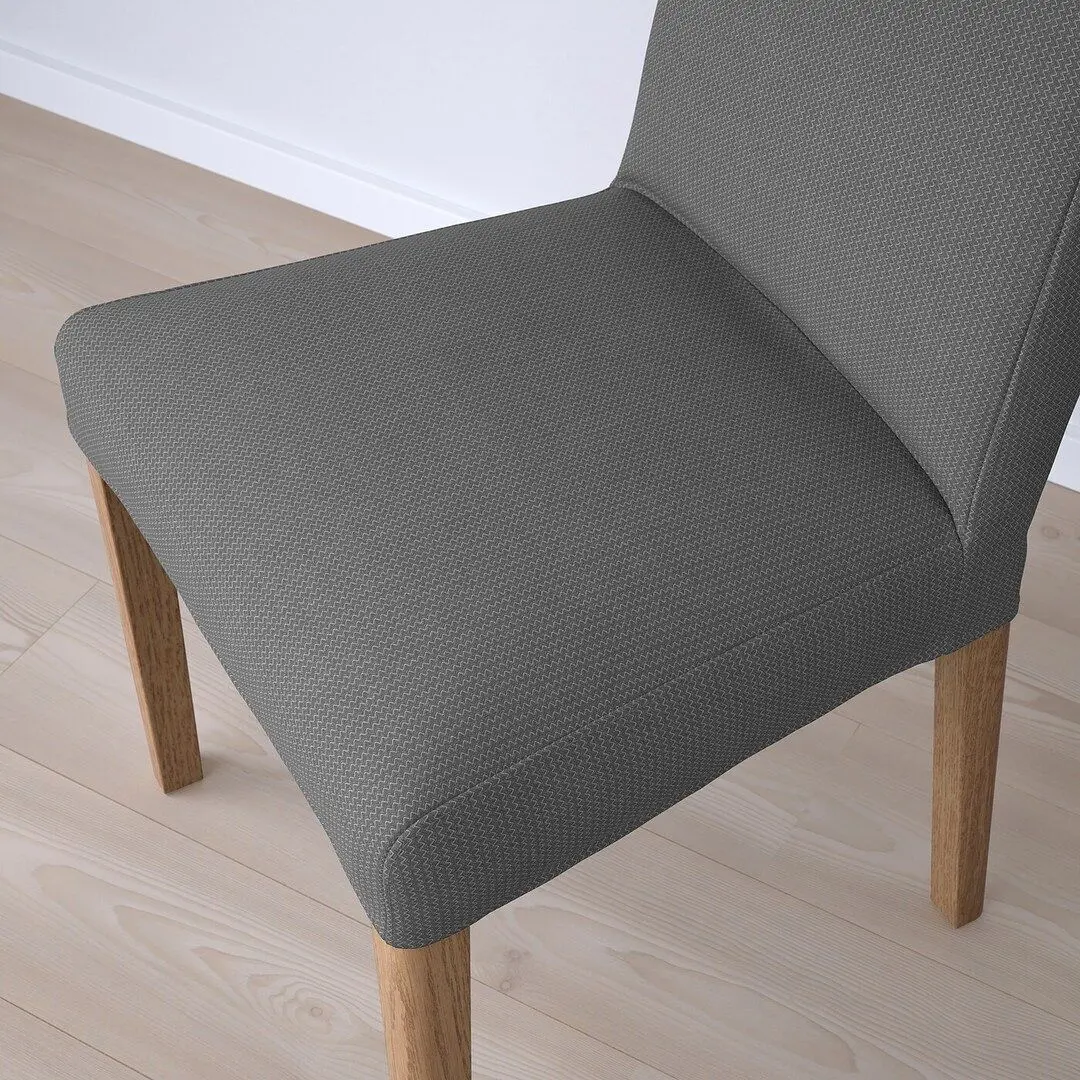 Scaun Ikea Bergmund/Nykvarn (Aspect Stejar/Gri)