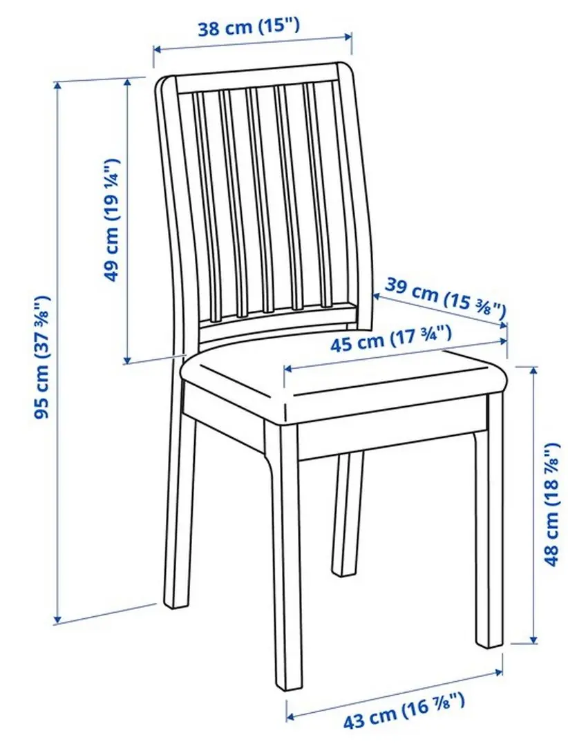 Scaun Ikea Ekedalen (Maro Inchis/Orrsta Gri)