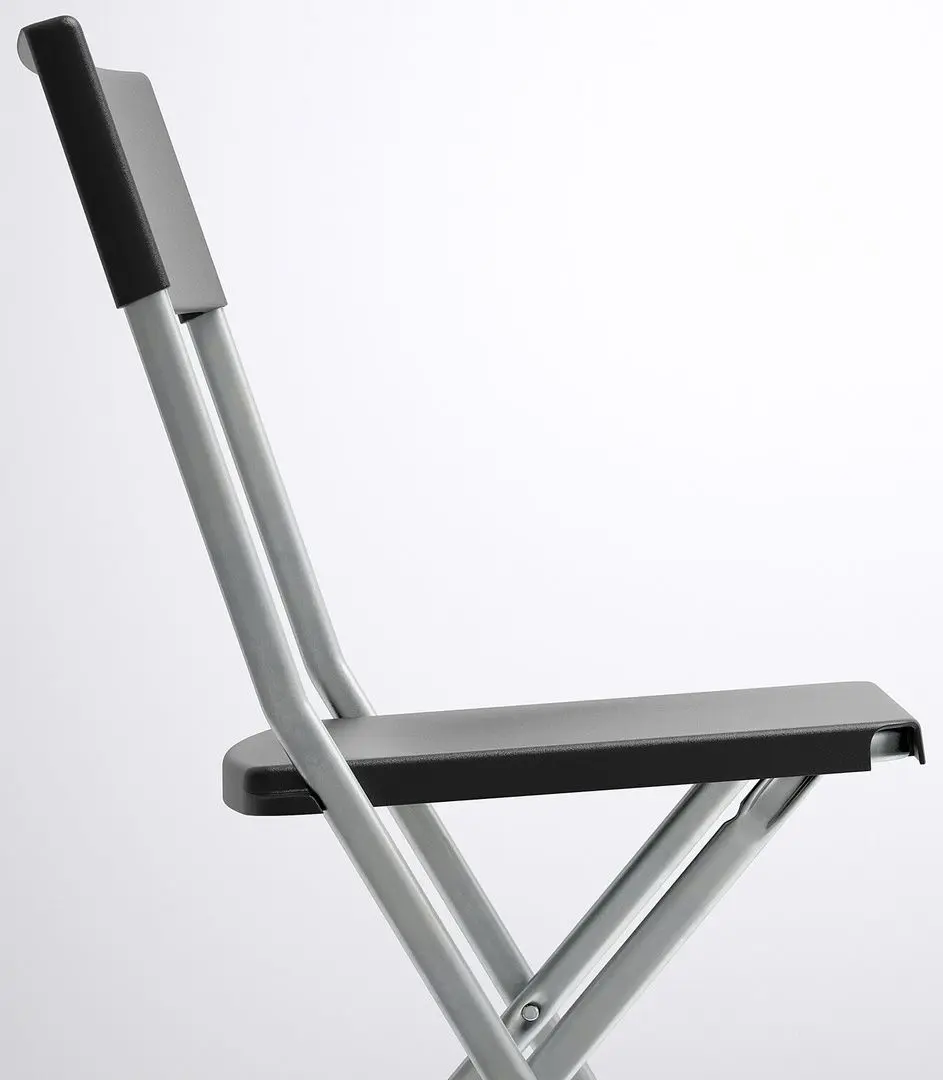 Scaun Ikea Gunde pliant (Negru)