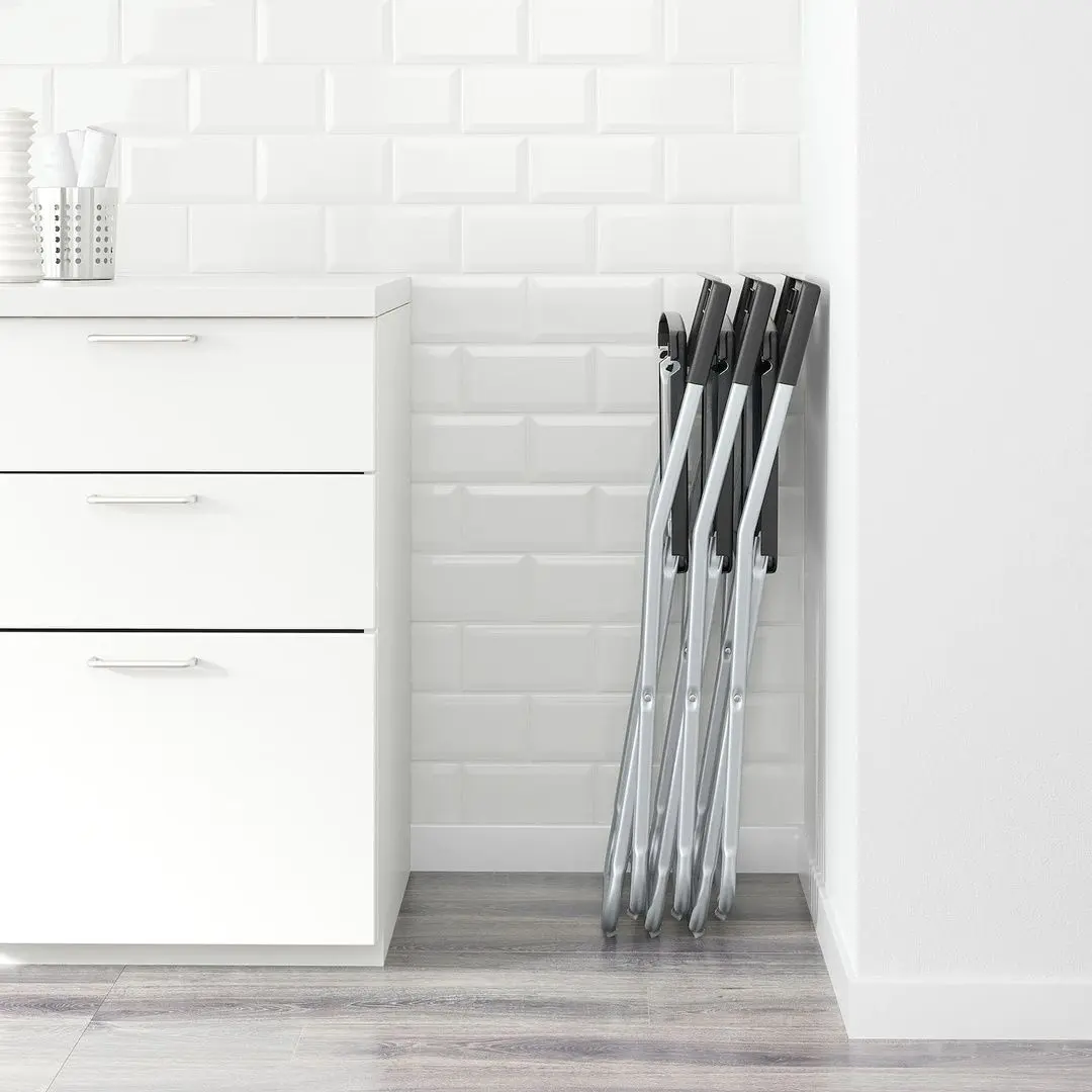 Scaun Ikea Gunde pliant (Negru)