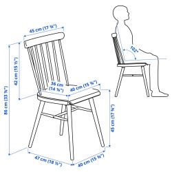 Scaun Ikea Hogved (Furnir mesteacan) Thumb
