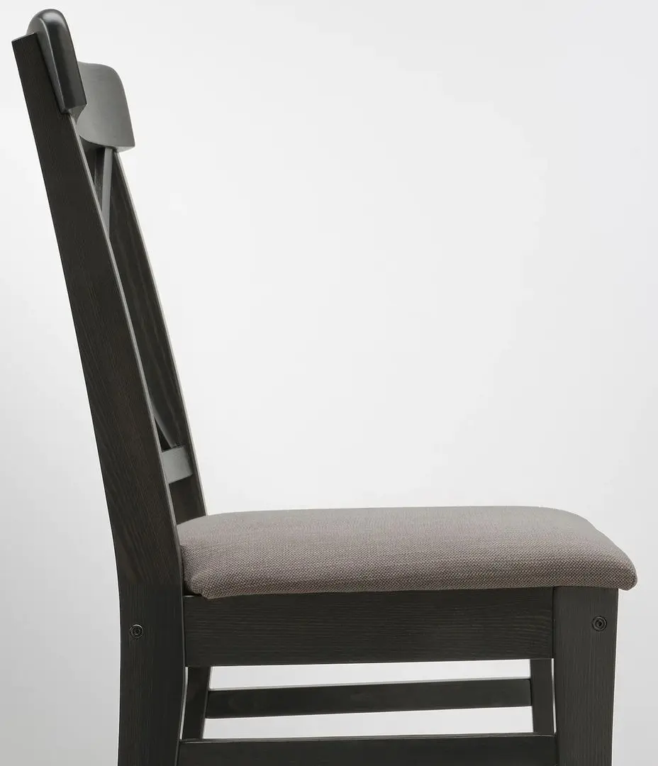 Scaun Ikea Ingolf (Negru-Maro/Nolhaga Gri-Bej)