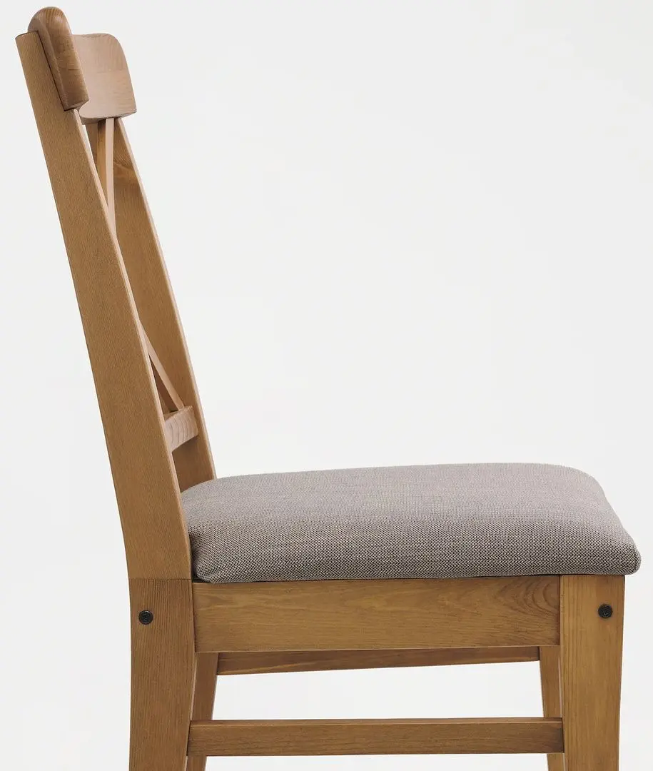 Scaun Ikea Ingolf/Nolhaga (Aspect antichizat/Gri-bej)