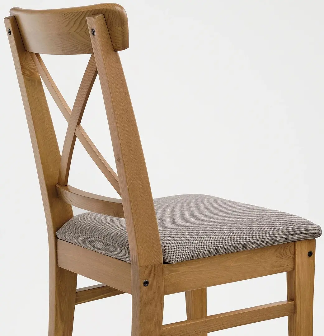Scaun Ikea Ingolf/Nolhaga (Aspect antichizat/Gri-bej)