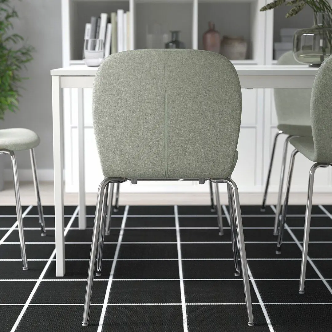 Scaun Ikea Karlpetter (Gunnared Verde Deschis/Sefast Cromat) - 4