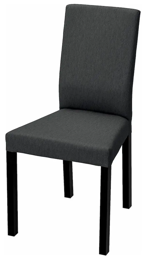 Стул Ikea Kattil/Knisa (Черный/Темно-серый)