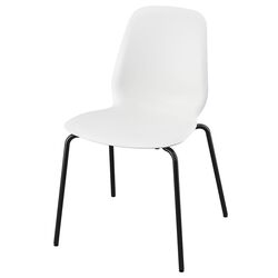 Scaun Ikea Lidas/Sefast (Alb/Negru)