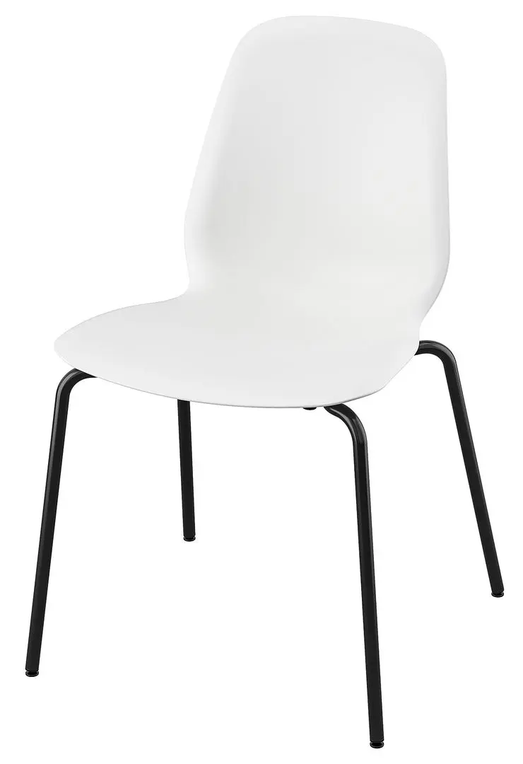 Стул Ikea Lidas/Sefast (Белый/Черный)