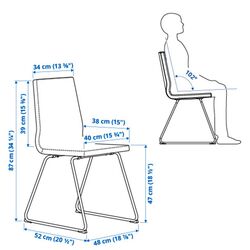 Scaun Ikea Lillanas/Gunnared (Crom/Bej) Thumb