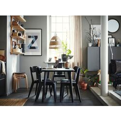 Scaun Ikea Lisabo (Negru) Thumb