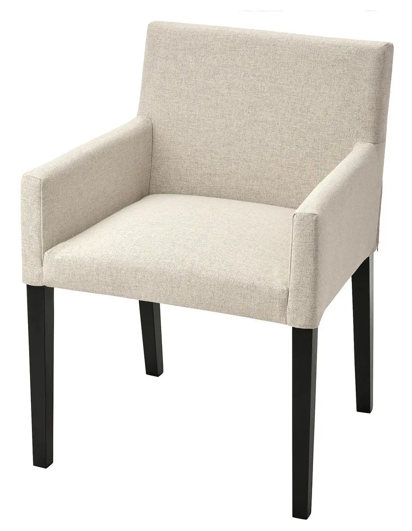 Стул Ikea Marenas/Gunnared (Черный/Бежевый)