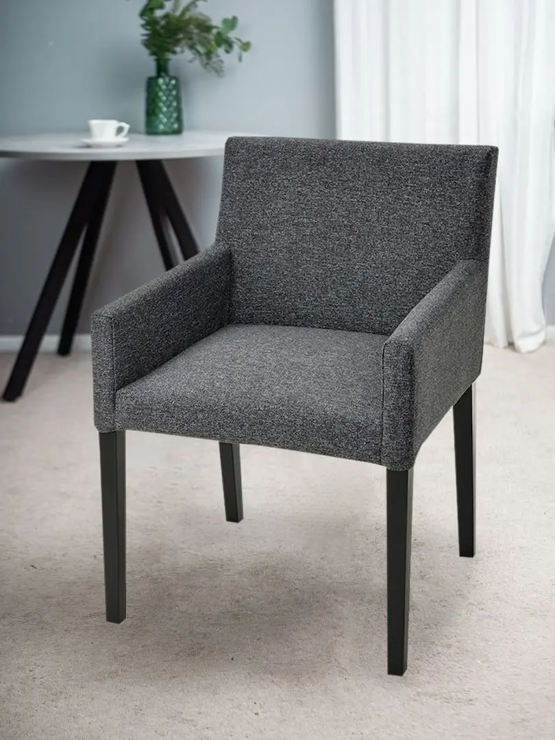 Scaun Ikea Marenas (Negru/Gunnared Gri Inchis)