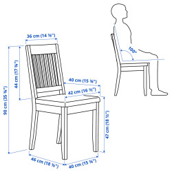 Scaun Ikea Nasinge/Kilanda (Maro/Bej deschis) Thumb