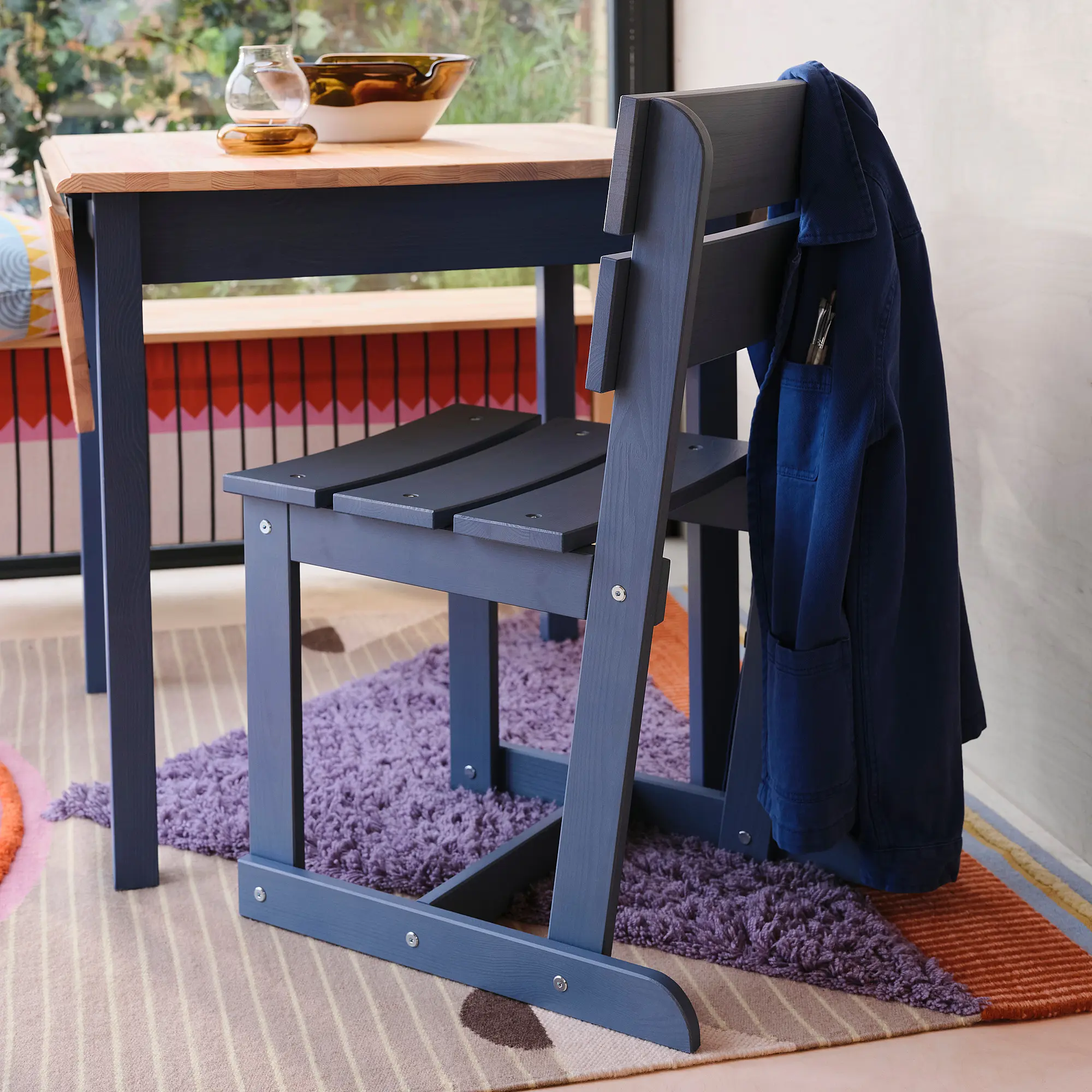 Scaun Ikea Ommjange (Albastru)