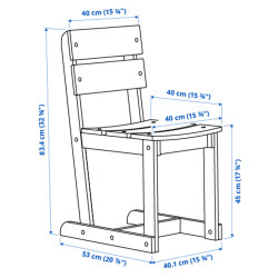 Scaun Ikea Ommjange (Albastru) Thumb