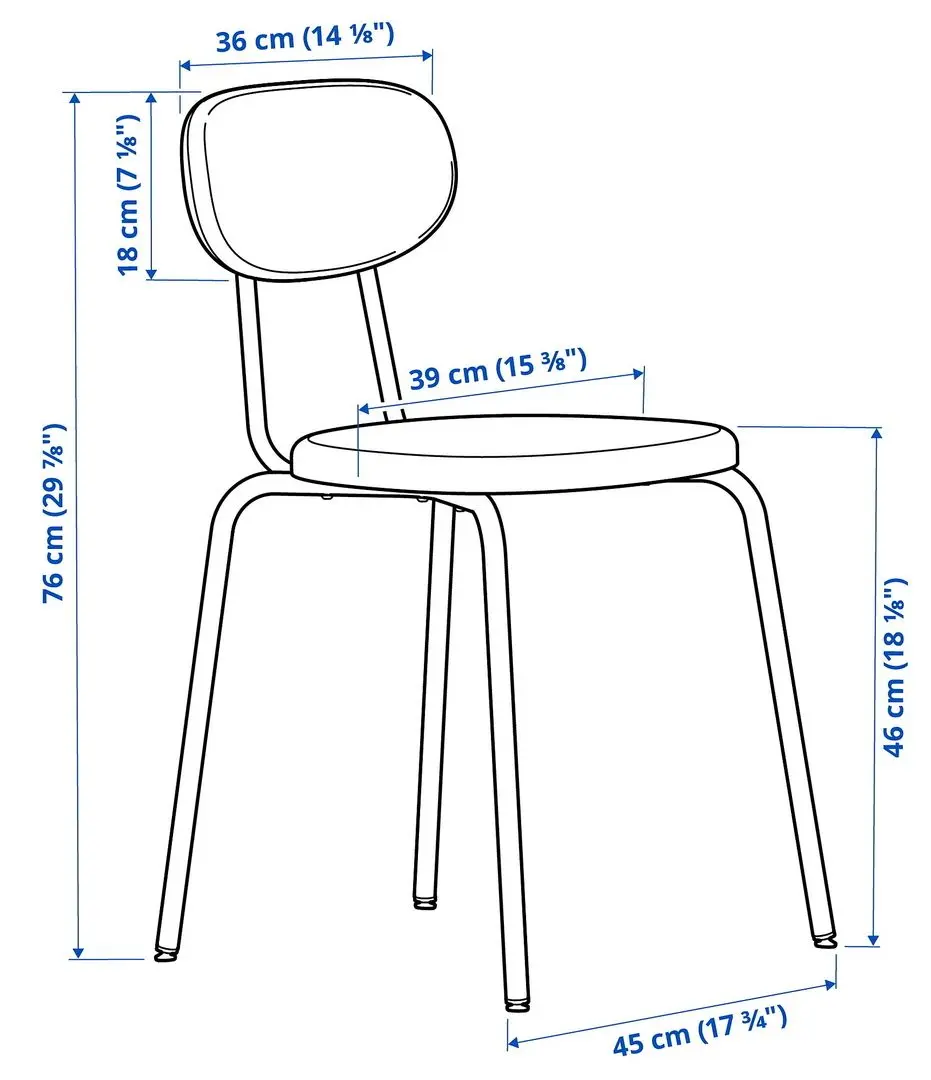 Scaun Ikea Ostano (Verde Inchis Remmarn/Verde Inchis) - 7