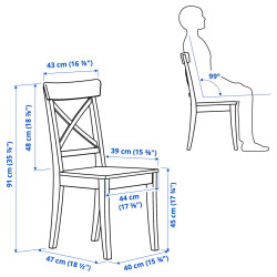 Scaun Ikea Rosentorp (Alb) Thumb