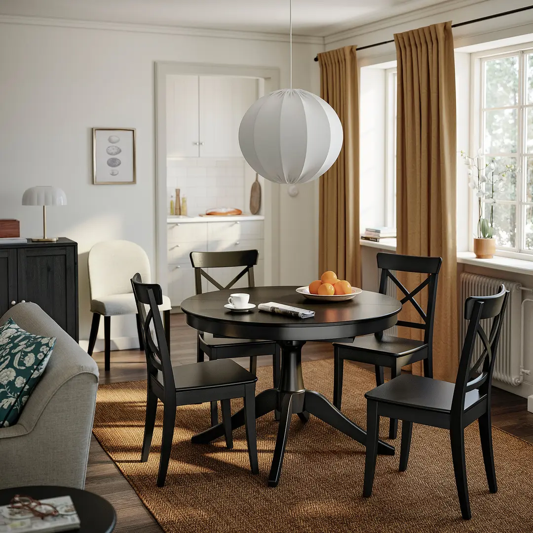 Scaun Ikea Rosentorp (Negru)