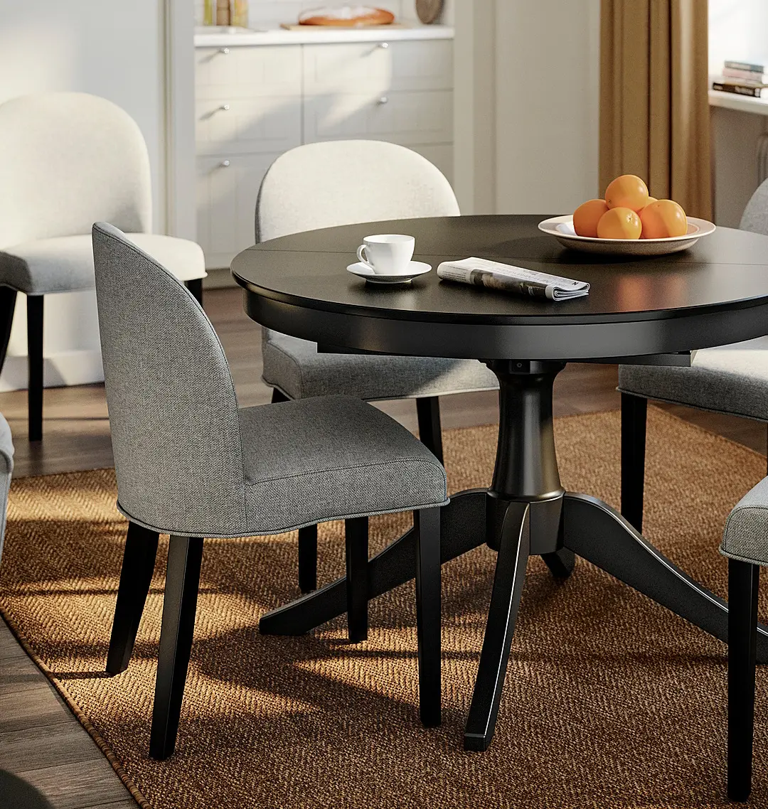 Scaun Ikea Rosentorp/Tibbleby (Bej-gri/Negru)