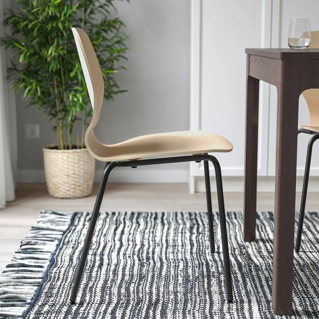 Стул Ikea Sigtrygg/Sefast (Береза/Черный)