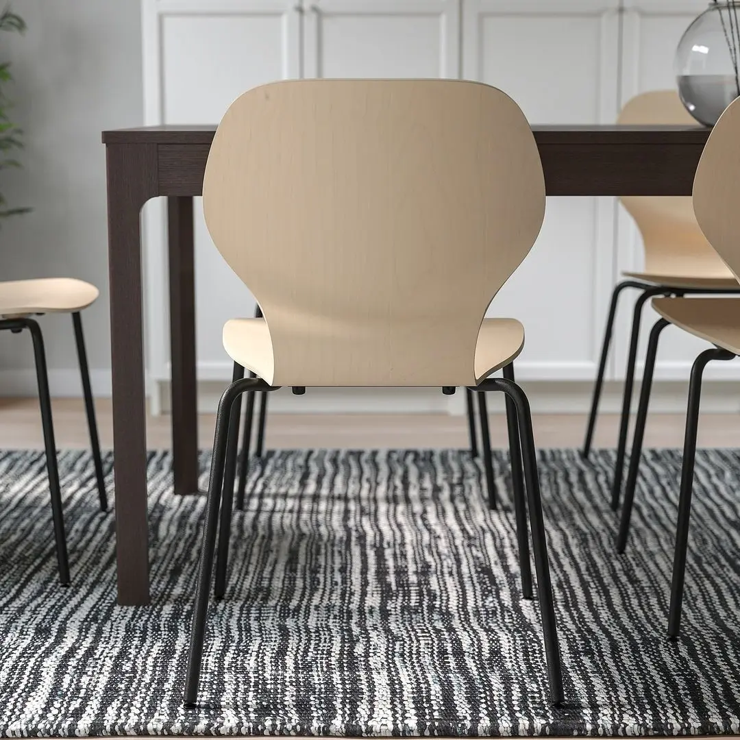 Стул Ikea Sigtrygg/Sefast (Береза/Черный)
