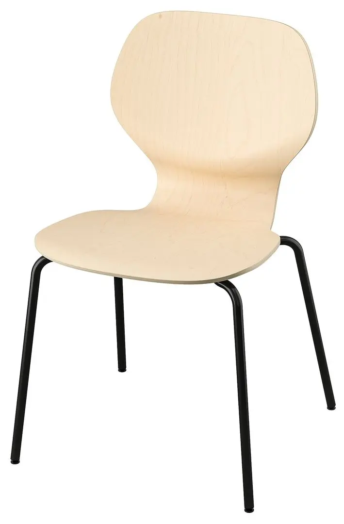 Стул Ikea Sigtrygg/Sefast (Береза/Черный)