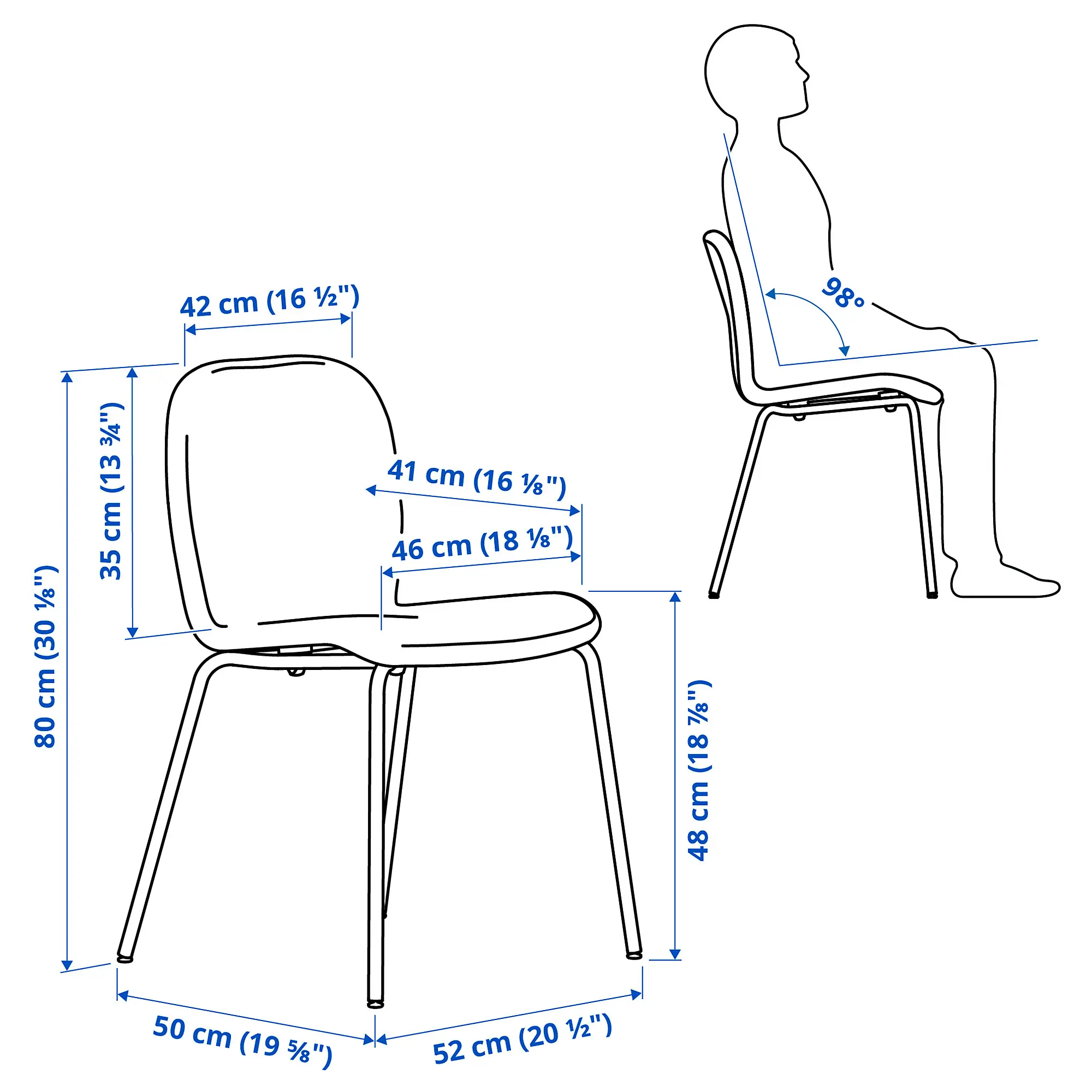 Scaun Ikea Skalsta/Knaback (Bej/Negru-gri)