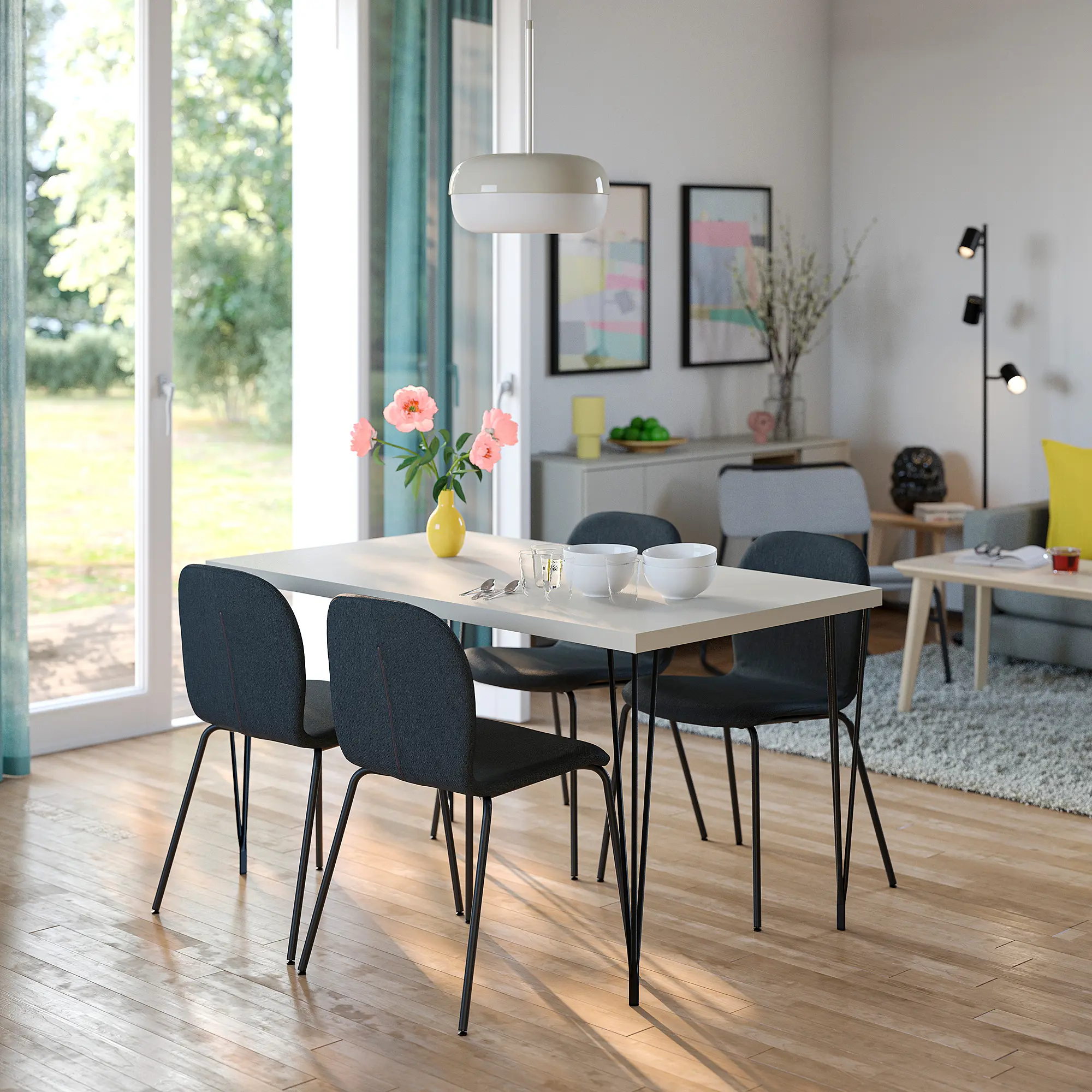 Scaun Ikea Skalsta/Knaback (Gri inchis/Черно-серый)