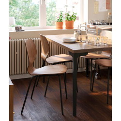 Стул Ikea Skalsta ореховый шпон (Орех/Серо-черный) Thumb