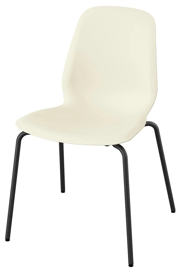 Стул Ikea Skalsta пластик (Бежевый/Серо-черный)