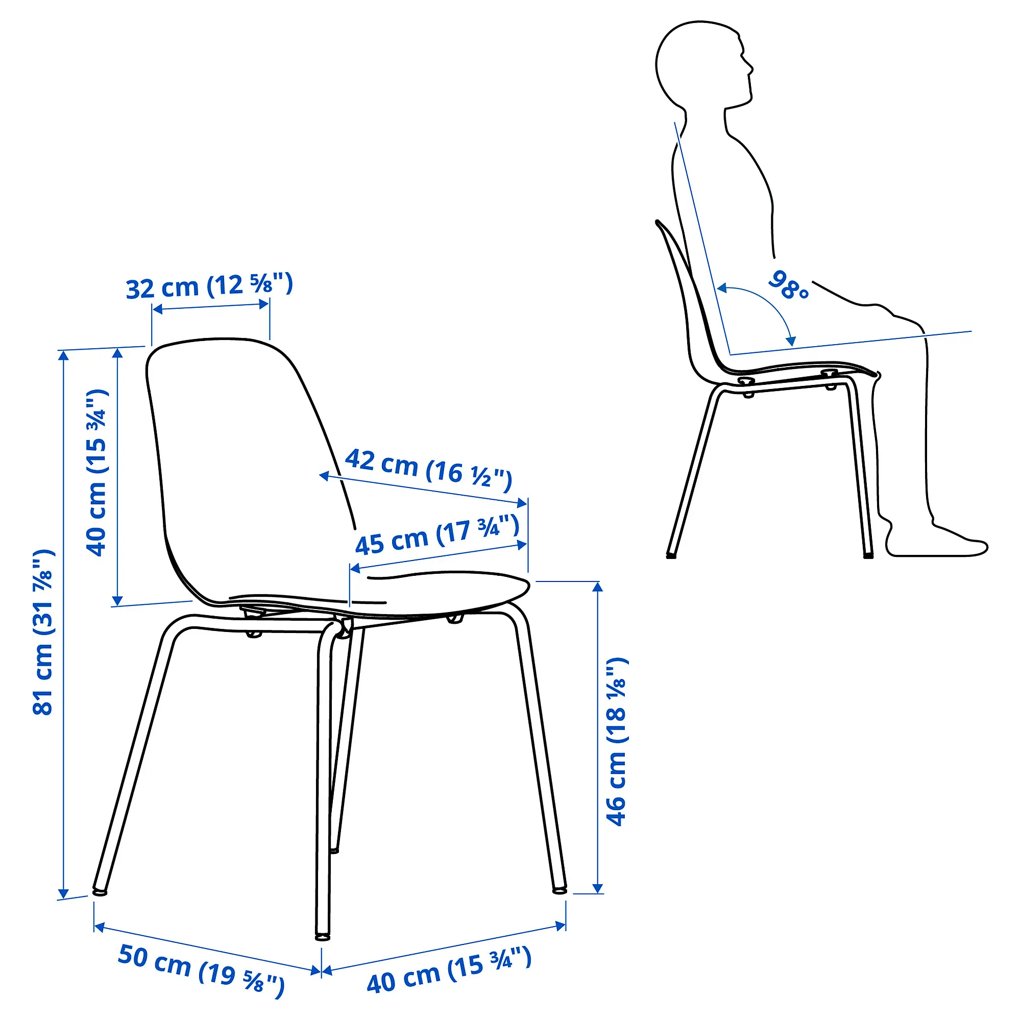 Scaun Ikea Skalsta plastic (Rosu/Negru-gri)