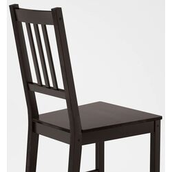 Scaun Ikea Stefan (Negru-Maro) Thumb