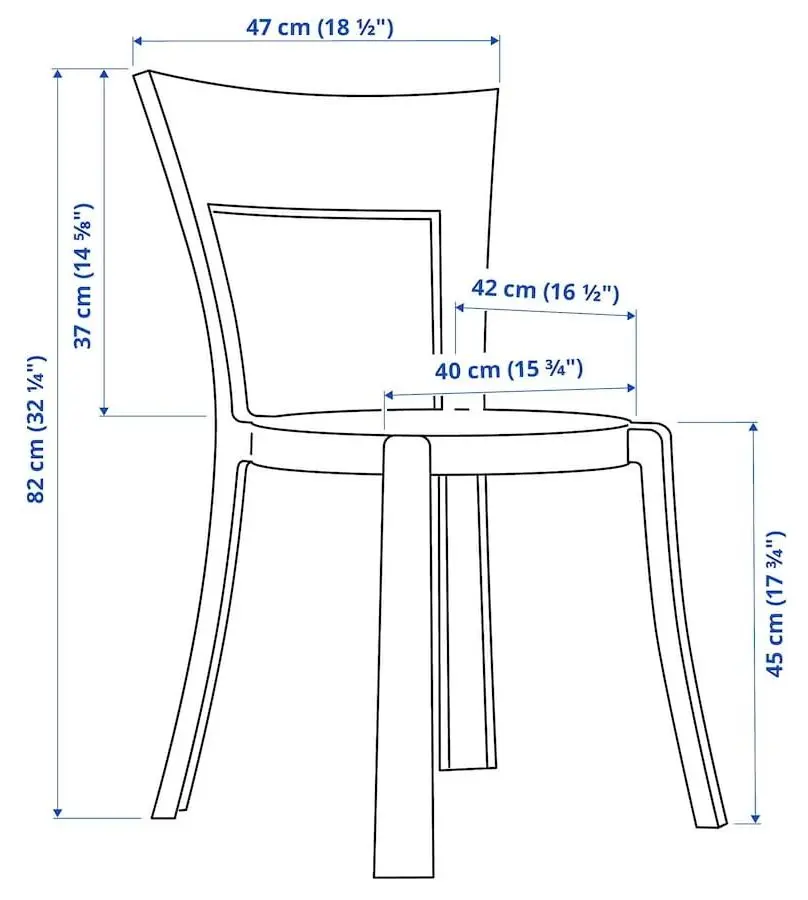 Стул Ikea Stein (Прозрачный)