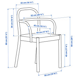 Scaun Ikea Stockholm 2025 (Rosu) Thumb