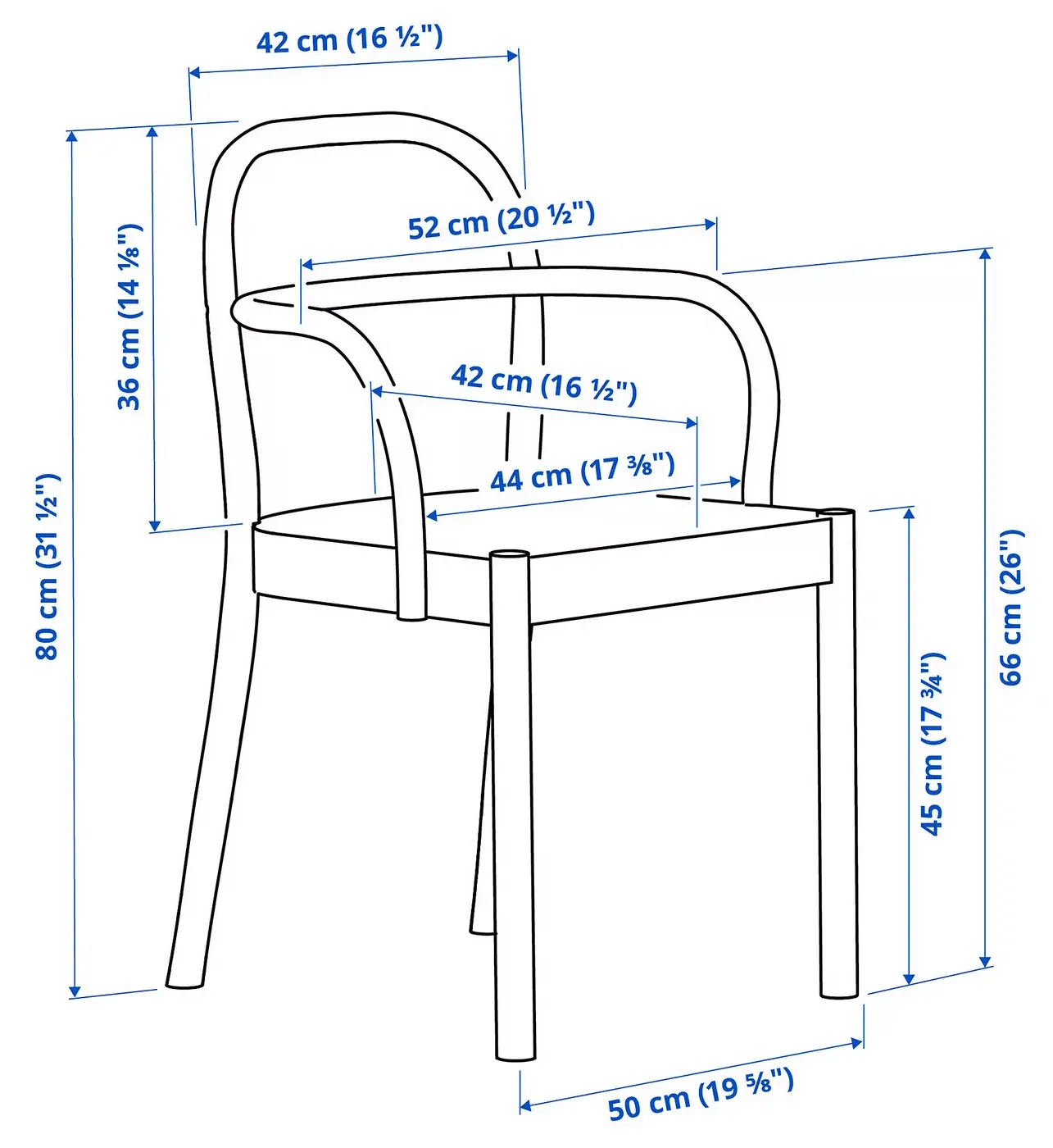 Scaun Ikea Stockholm 2025 (Rosu)