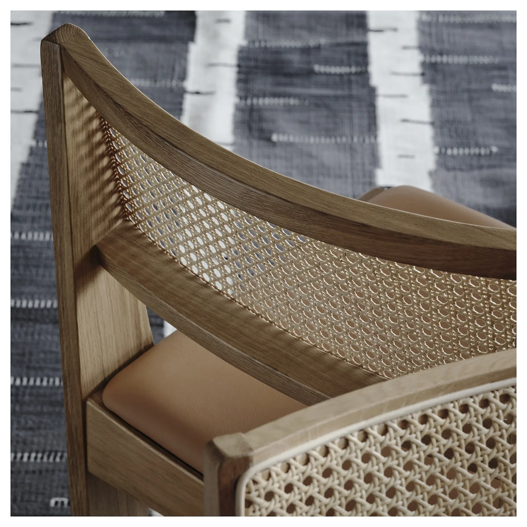 Scaun Ikea Stockholm 2025 ratan (Stejar)