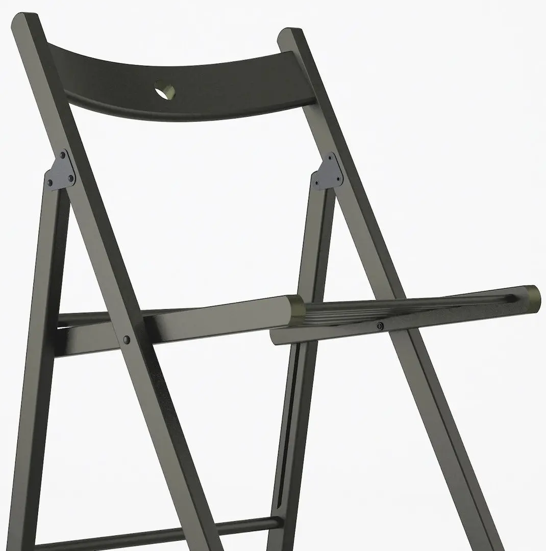 Scaun Ikea Terje pliant (Negru)