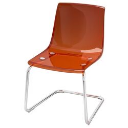 Scaun Ikea Tobias (Maro-rosu/Crom)