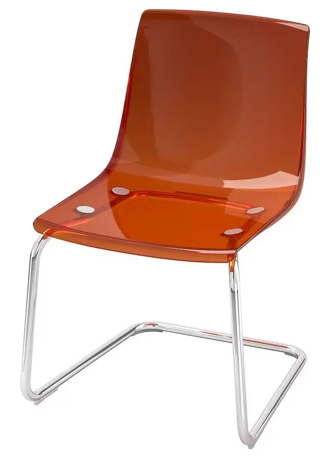 Scaun Ikea Tobias (Maro-rosu/Crom)