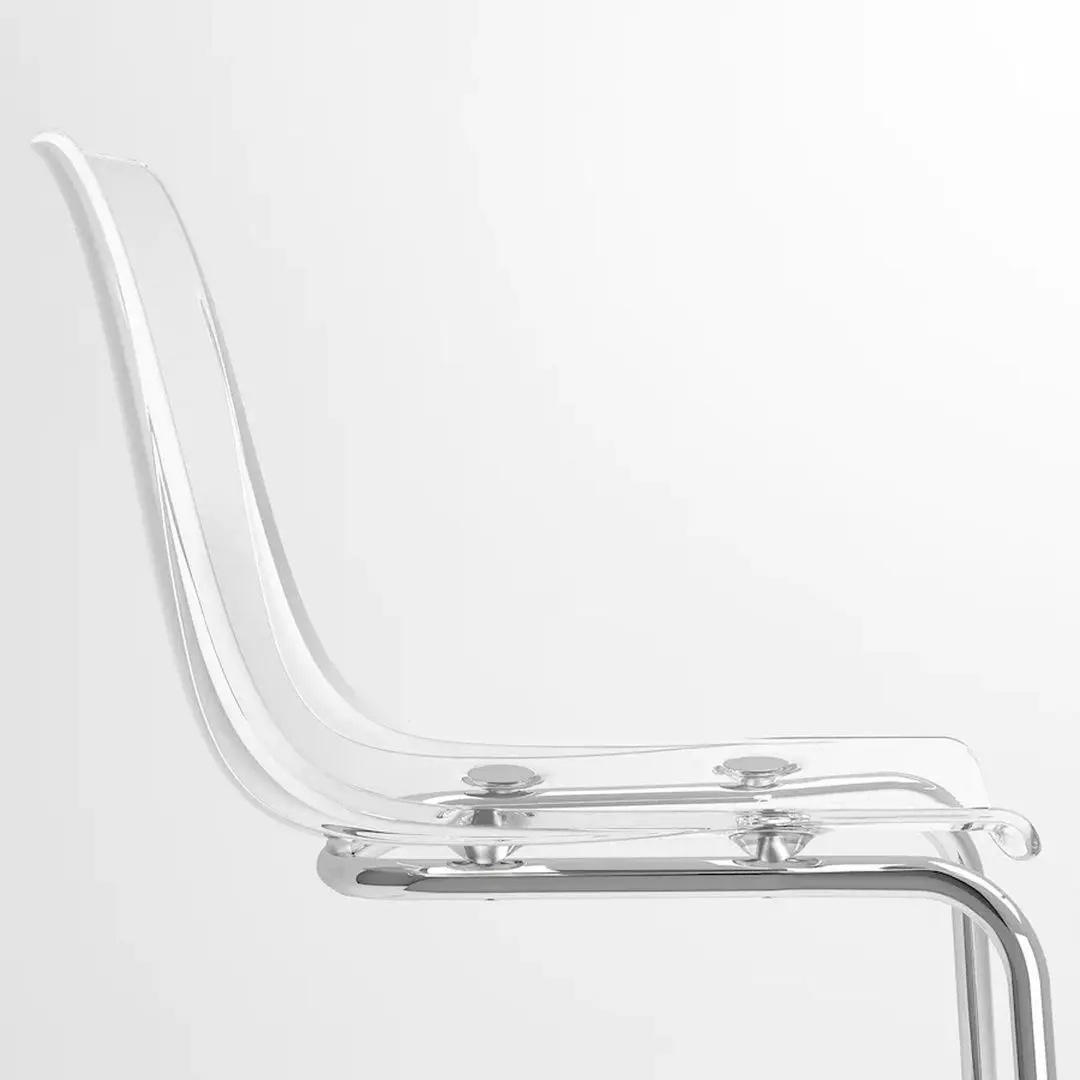 Scaun Ikea Tobias (Transparent/Cromat)