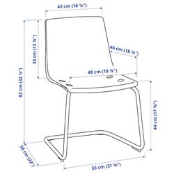Scaun Ikea Tobias (Gri/Cromat) Thumb