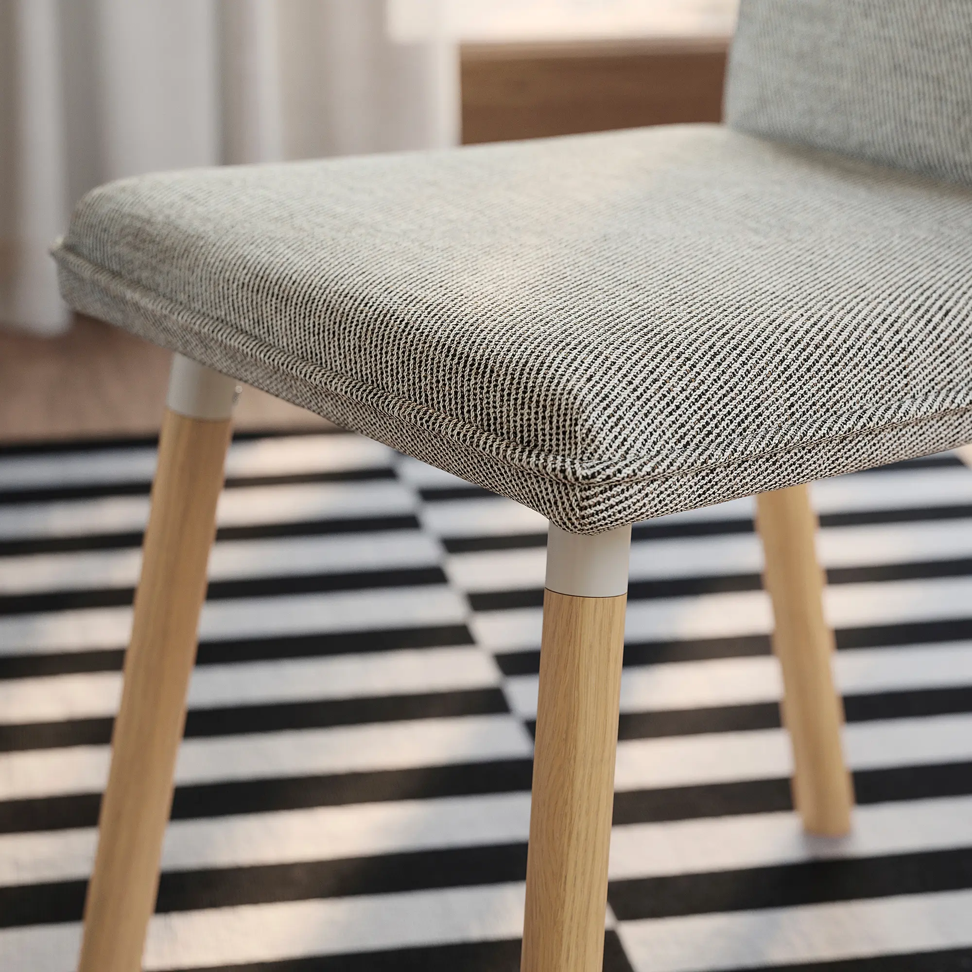 Scaun Ikea Tonstad/Viarp (Bej-maro/Aspect stejar)