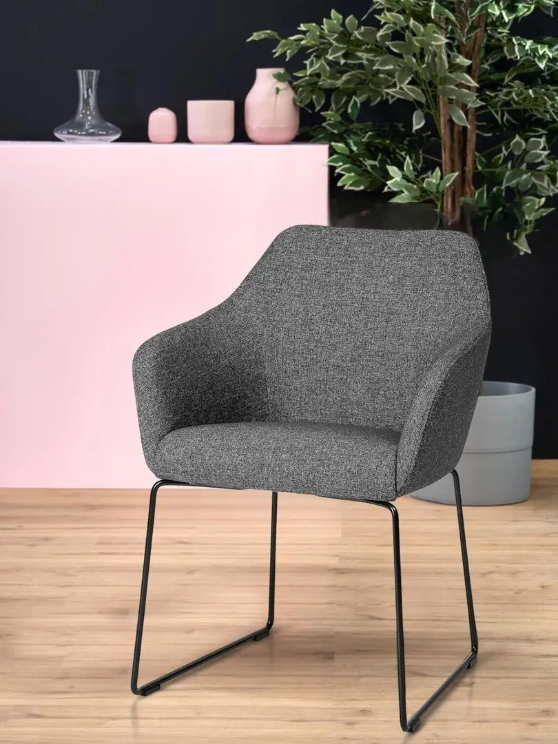 Scaun Ikea Tossberg/Gunnared (Gri inchis/Negru)